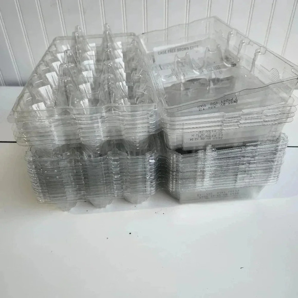 LOT OF 31 - 16 Count (16 Eggs) Grade A Large Egg Clear Egg Cartons - Picture 5 of 9